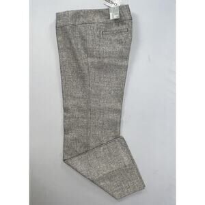 Chico's Hadi WS Salt and Pepper Lined Stretch Flannel Dress Pants. .5 Short, 6S
